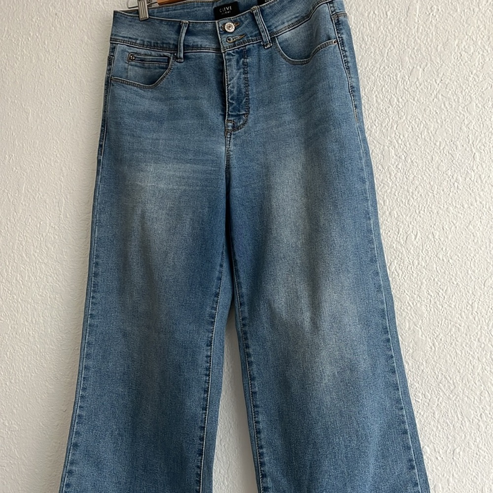 high rise wide leg jeans